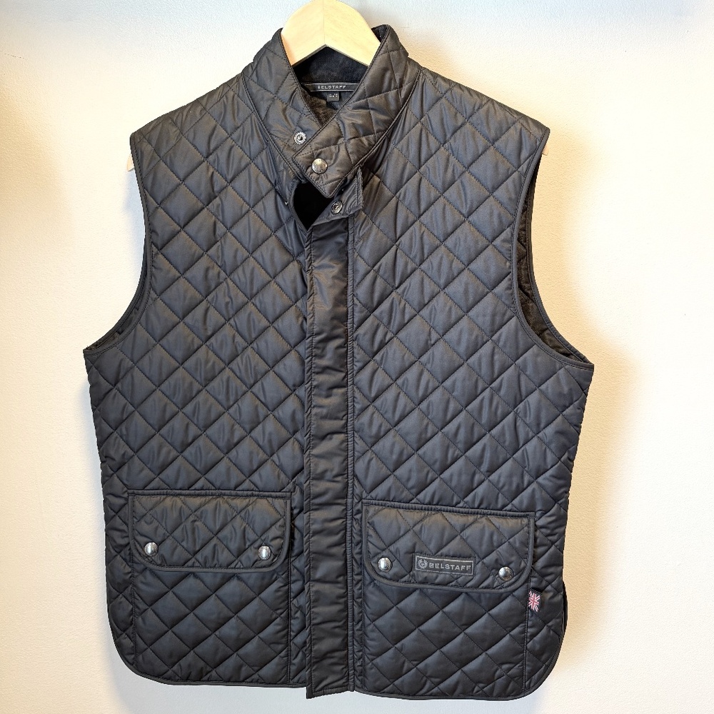 BELSTAFF Waistcoat/Gilet/Quilted Vest Black Sz 50 (US M/L) NWOT
